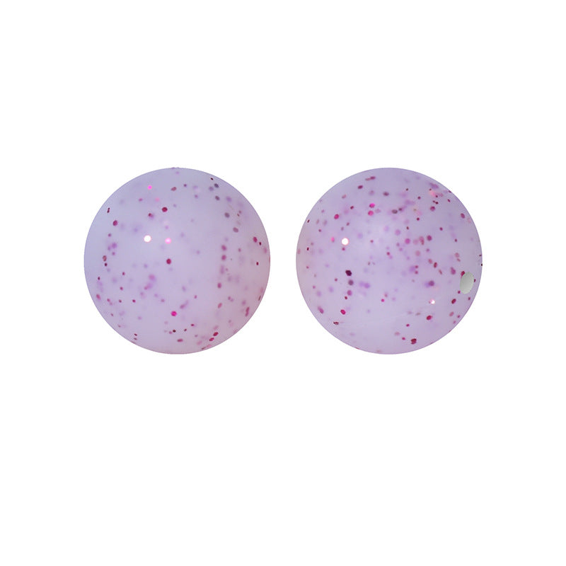 Wholesale 50pcs/pack Imitation Metal Style Speckle Silicone Beads